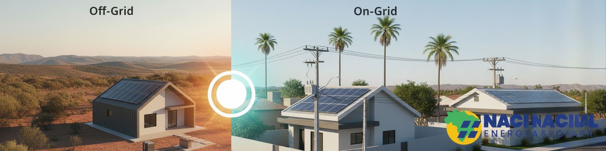 Energia Solar Off-Grid vs. On-Grid: Qual a Melhor Escolha para Seu Imóvel em Goiás? - Blog Nacional Energia Solar