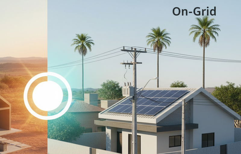 Energia Solar Off-Grid vs. On-Grid: Qual a Melhor Escolha para Seu Imóvel em Goiás? - Blog Nacional Energia Solar